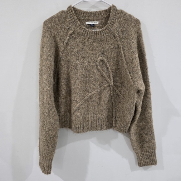 American Eagle Outfitters Sweaters - American Eagle Womens Sweater Size Medium Bow Novelty Cozy Ballerina